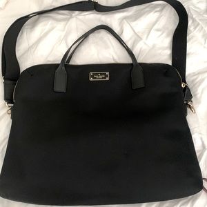 Kate Spade black laptop bag - EUC